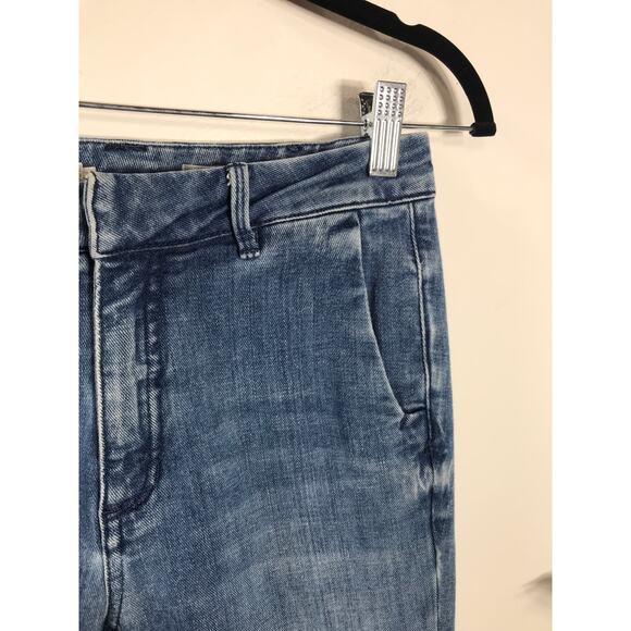 Anthropologie Pilcro Trouser Jeans 26 Blue Capsule Wardrobe Casual Everyday - Picture 4 of 12